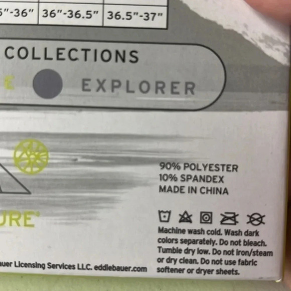 NEW Eddie Bauer performance series, base layer, crew in indigo blue MED & LG - Picture 5 of 7